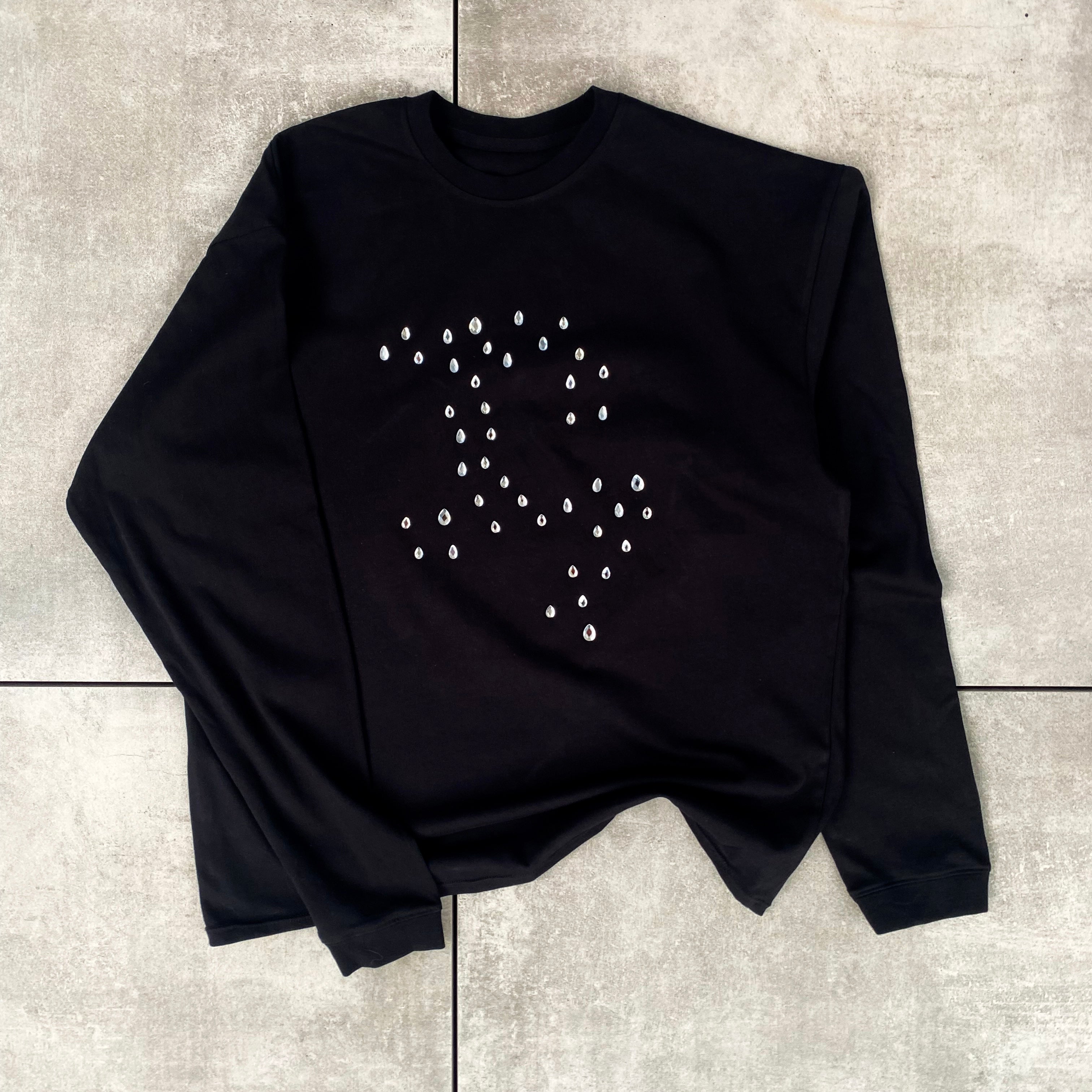 "SHINY LOGO" Longsleeve black