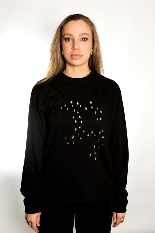 "SHINY LOGO" Longsleeve black