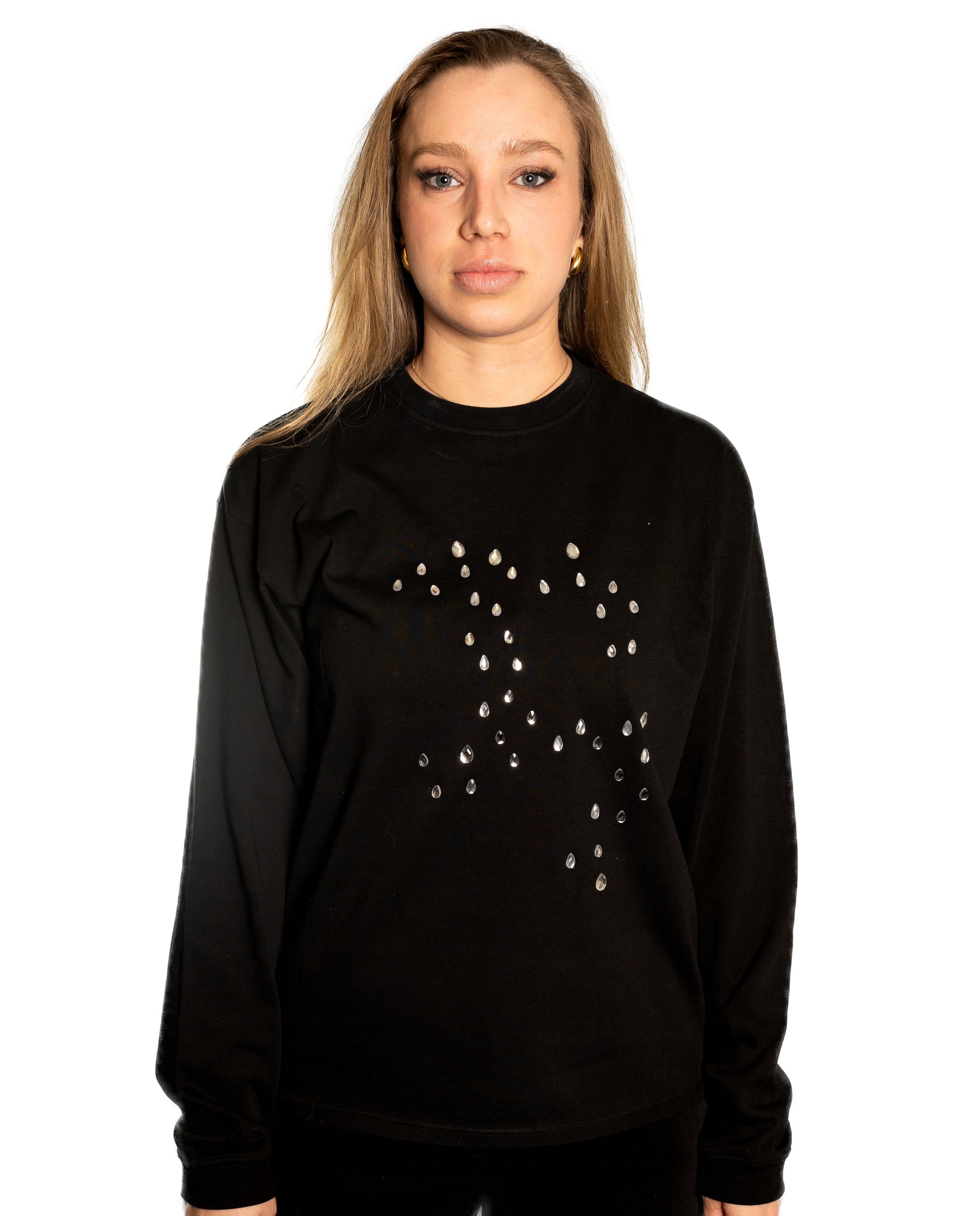 "SHINY LOGO" Longsleeve black